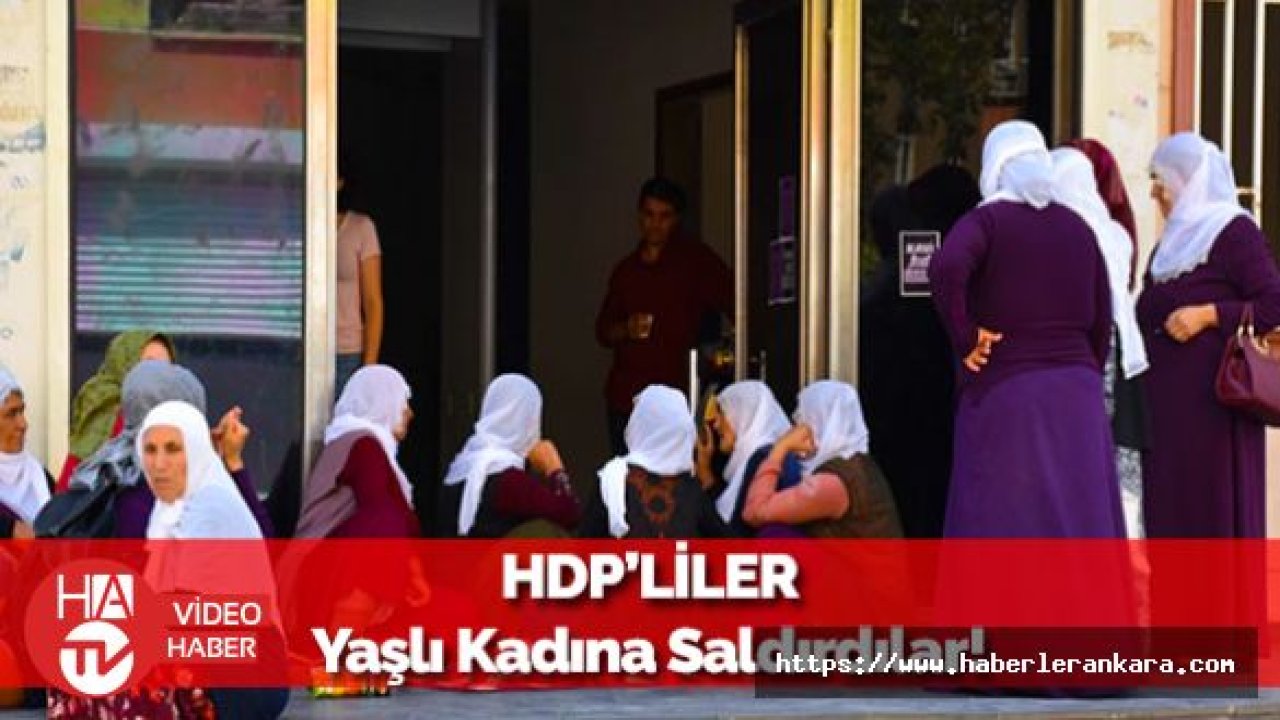 HDP'liler Yaşlı Kadına Saldırdı!