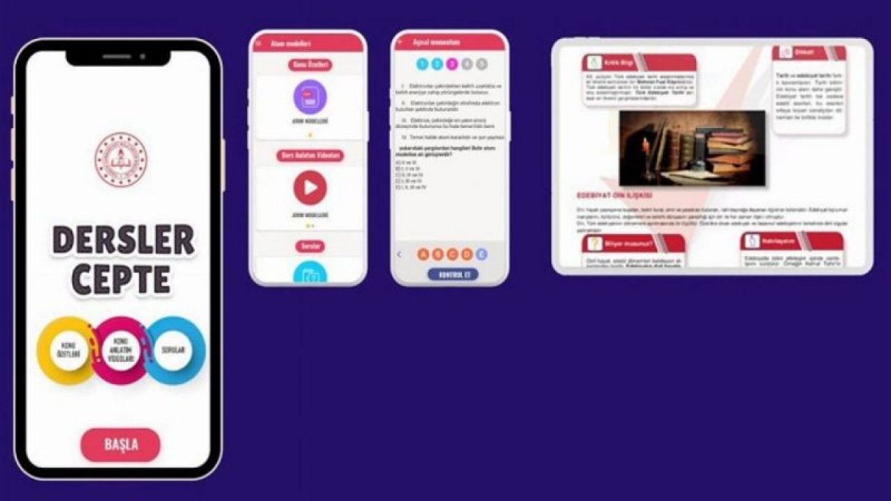 Lise öğrencileri için artık 'Dersler Cepte'!