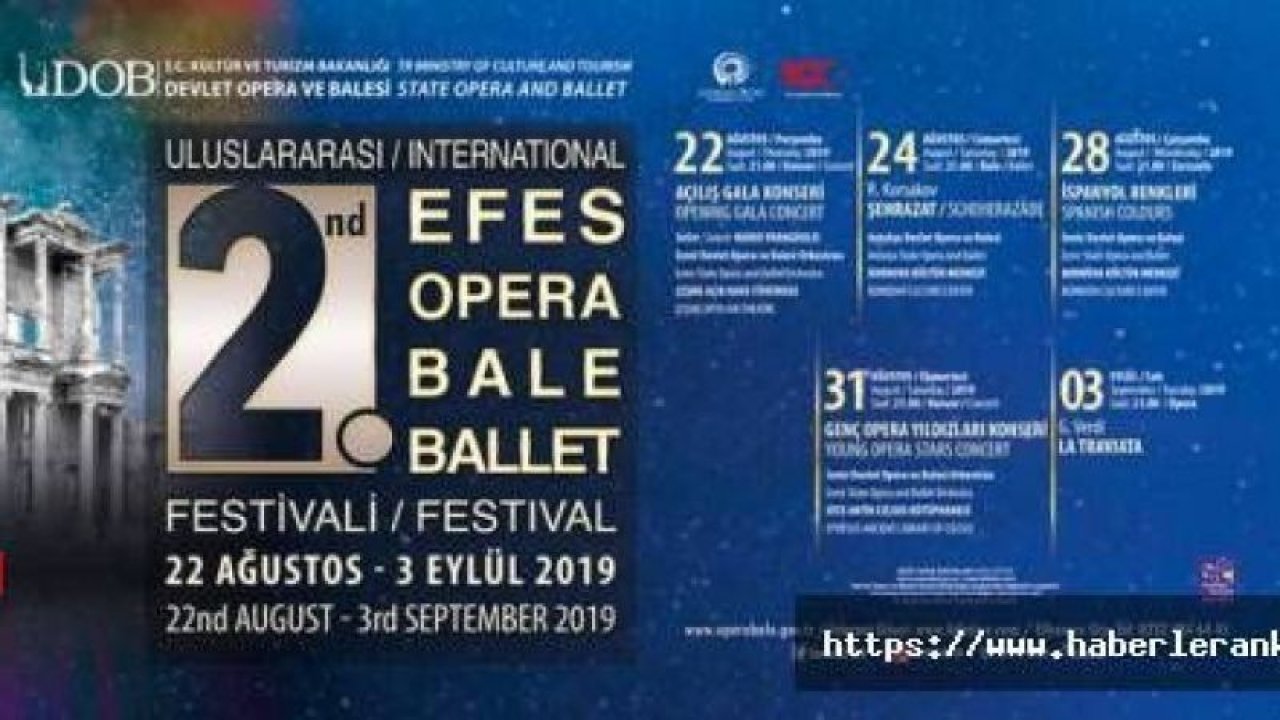 2. Uluslararası Efes Opera ve Bale Festivali başlıyor