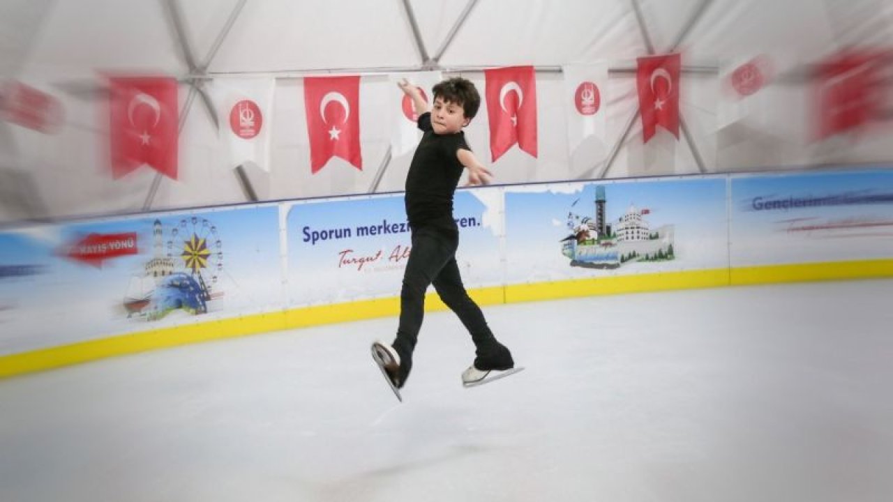 Ankara Haber; En eğlenceli anlar Ahmet Çalık buz pateni Pisti’nde!