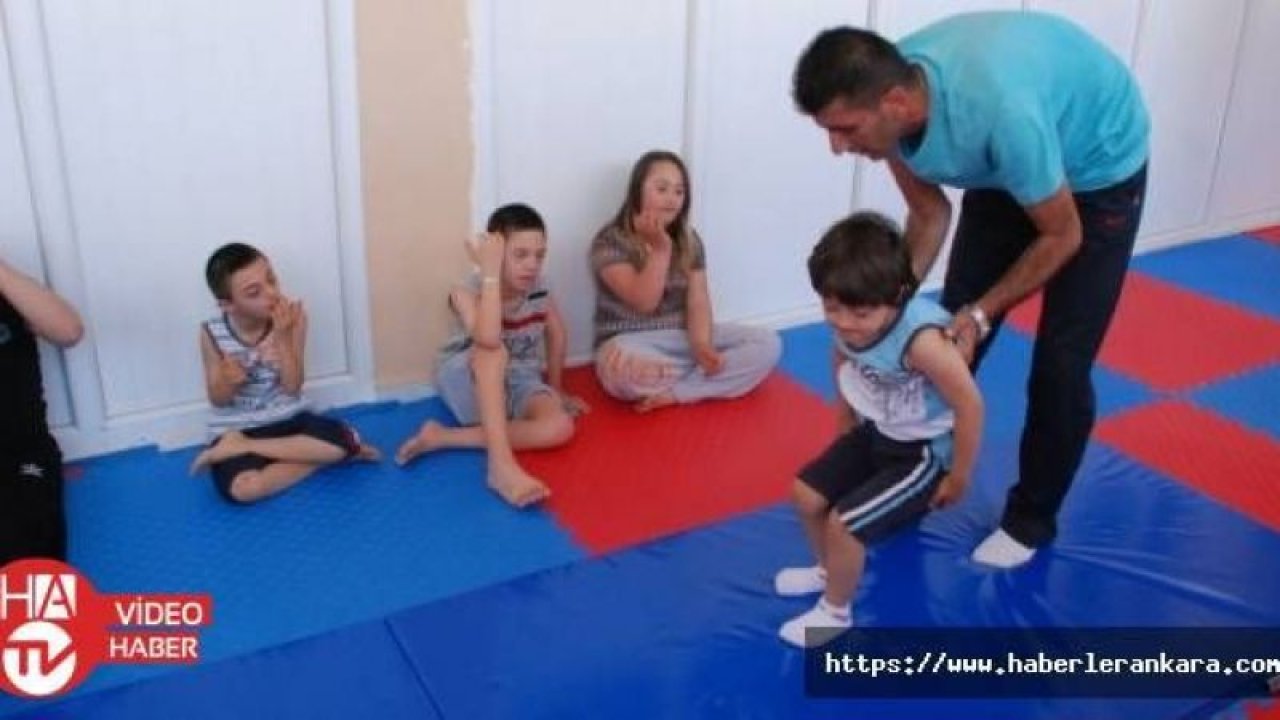 Down sendromlu çocuklara cimnastik eğitimi