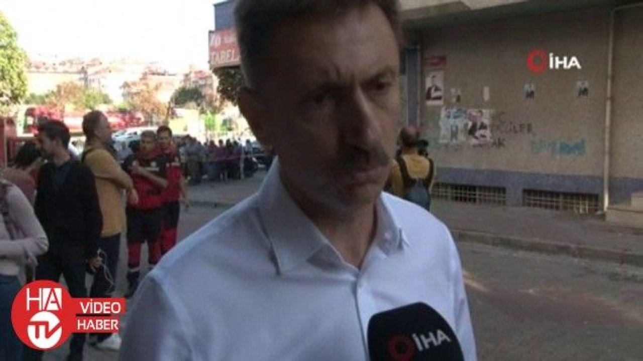 Bahçelievler’de yan yattığı belirtilen bina tahliye edildi