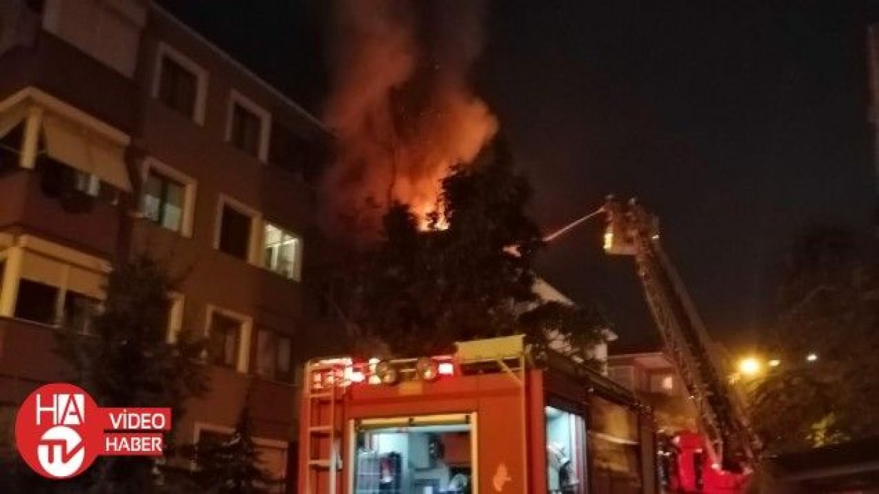 Maltepe’de çatı yangını korkuttu