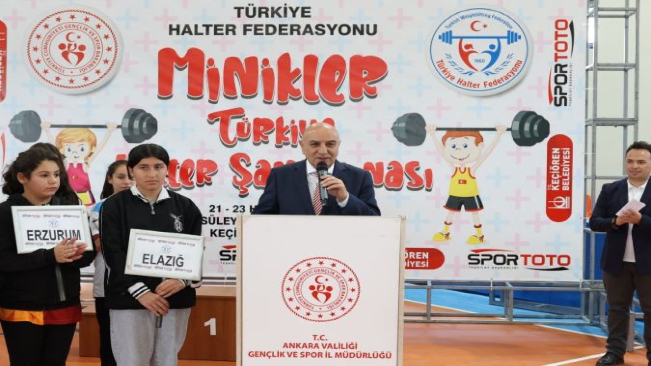Minikler Türkiye halter şampiyonası Keçiören’de düzenleniyor!