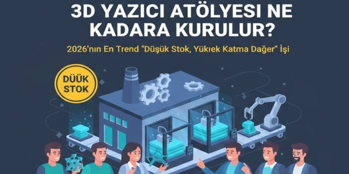 Depo Derdine Son! 3D Yazıcı Atölyesi Ne Kadara Kurulur? Ankara 2026'nın En Akıllı Yatırımı