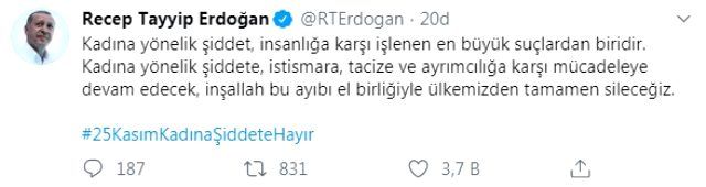 Cumhurbaşkanı Erdoğan Türkiye'nin Kanayan Yarasıyla İlgili Mesaj Yayınladı!