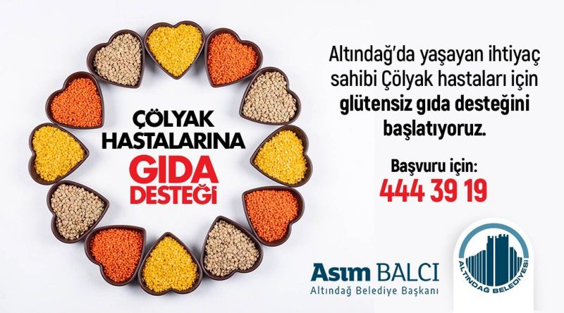 Ankara'da Çölyak hastalarına gıda desteği