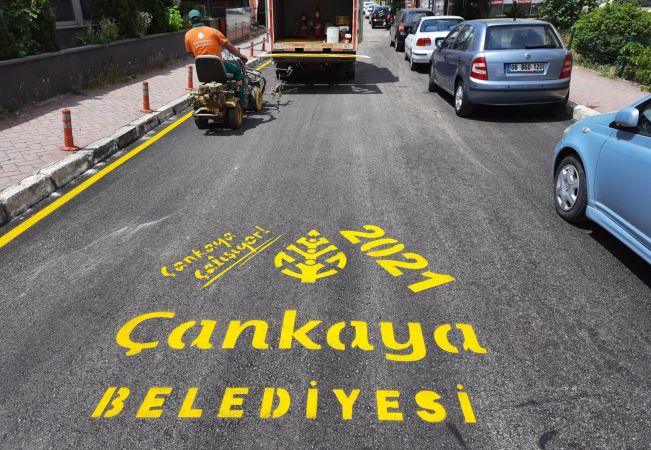 Ankara Çankaya'da Asfalt sezonuna hızlı başladı