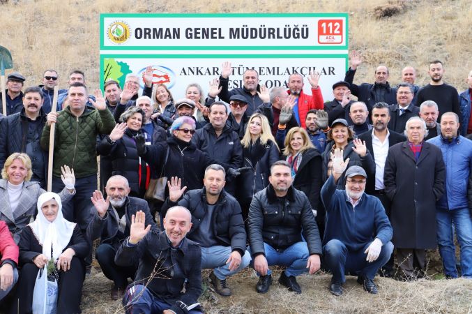 'Ankara Gayrimenkul Danışmanları Hatıra Ormanı’nda Fidanlar Toprakla Buluştu...