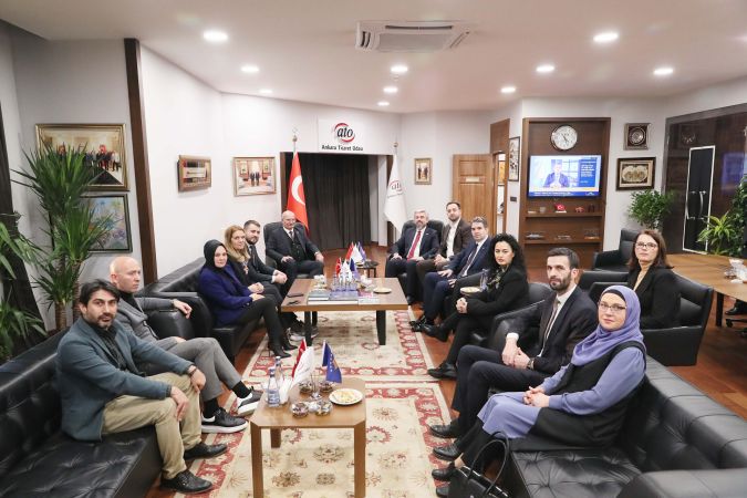 Kosova-Türkiye Parlamentolar Arası Dostluk Grubundan  ATO'ya Ziyaret...